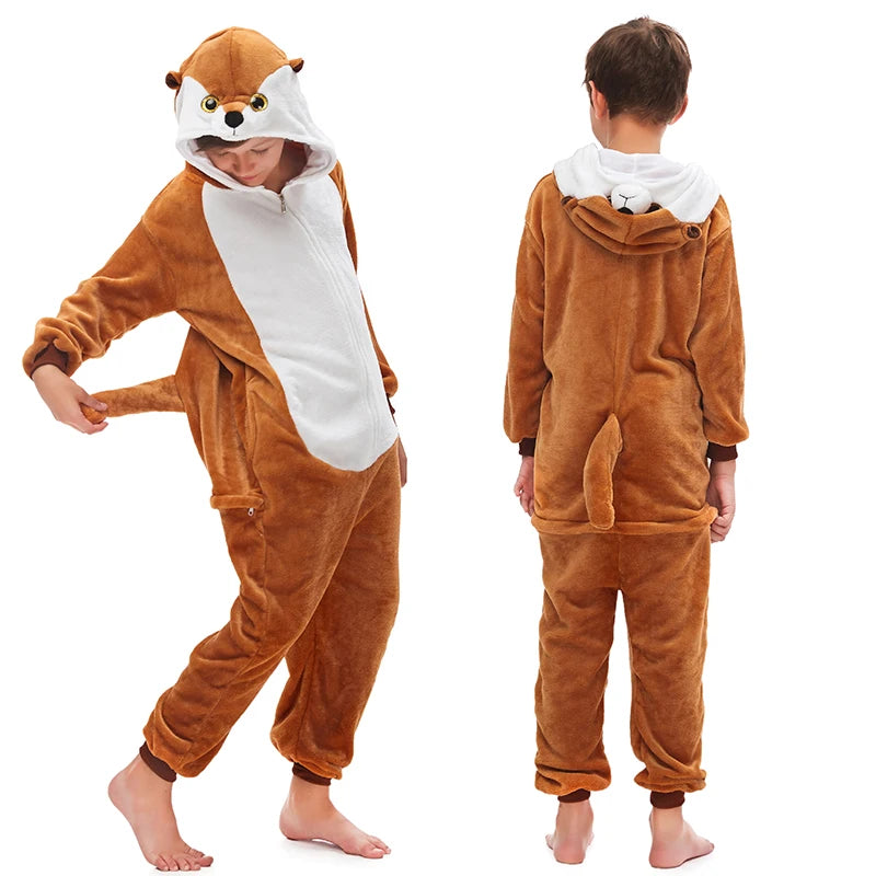 New Animal Wolf Kigurumi Pajamas For Children