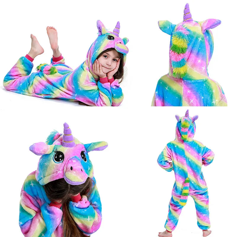 New Animal Wolf Kigurumi Pajamas For Children