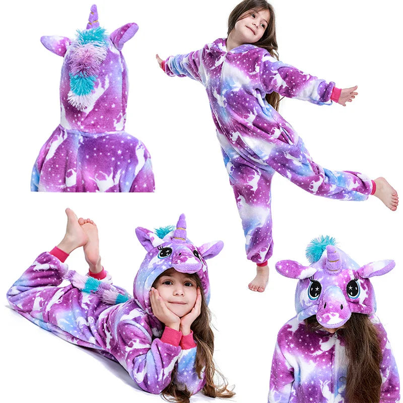 New Animal Wolf Kigurumi Pajamas For Children