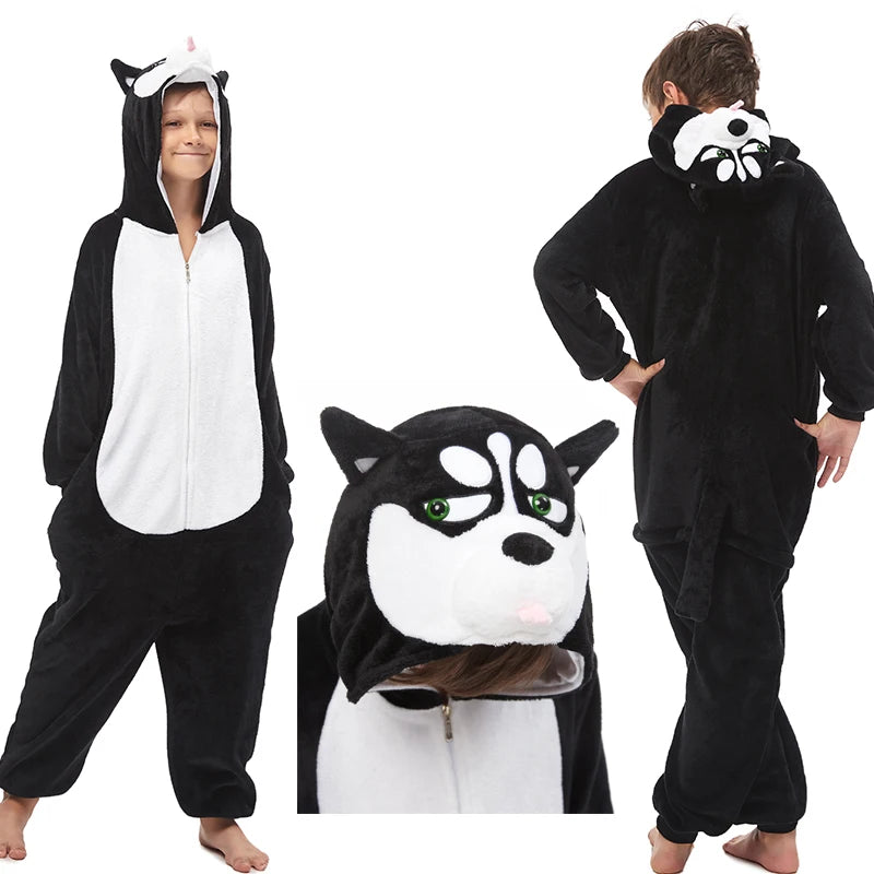 New Animal Wolf Kigurumi Pajamas For Children