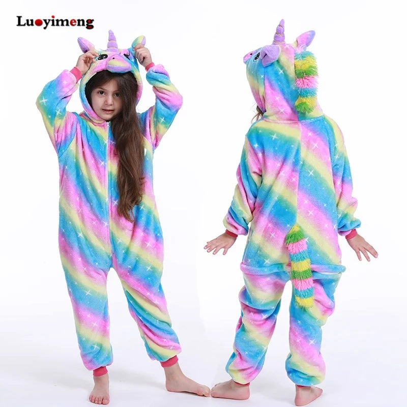 New Animal Wolf Kigurumi Pajamas For Children