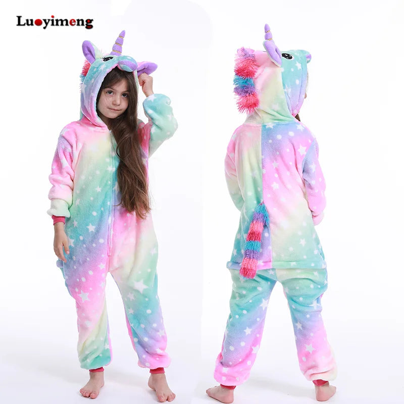 New Animal Wolf Kigurumi Pajamas For Children