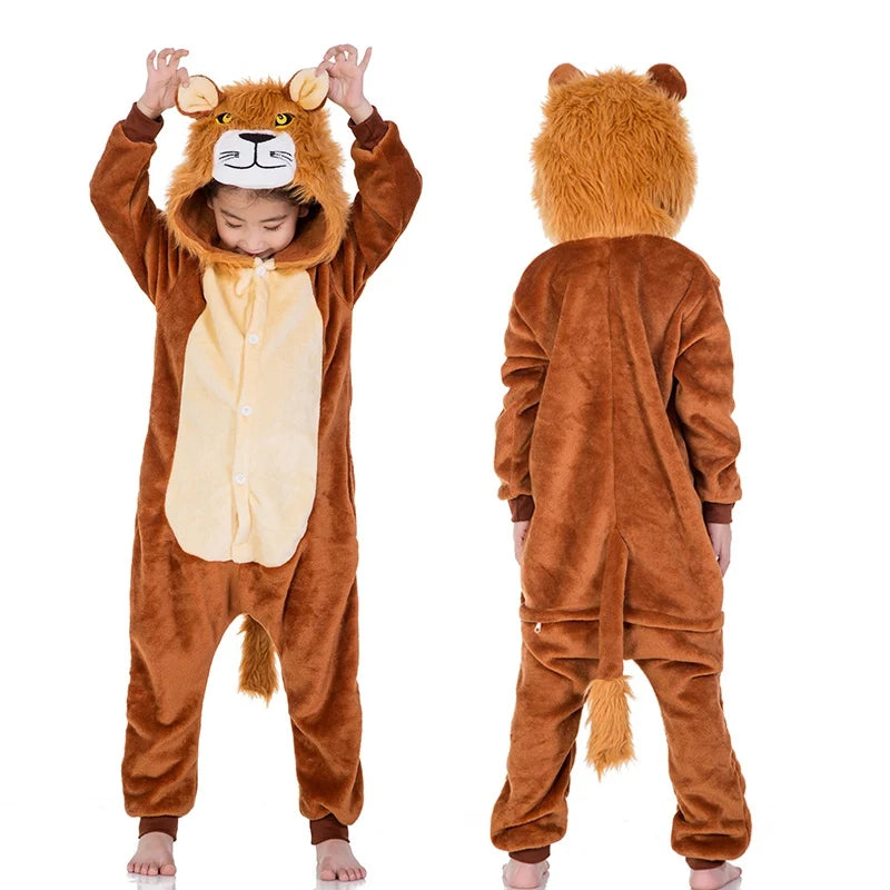 New Animal Wolf Kigurumi Pajamas For Children