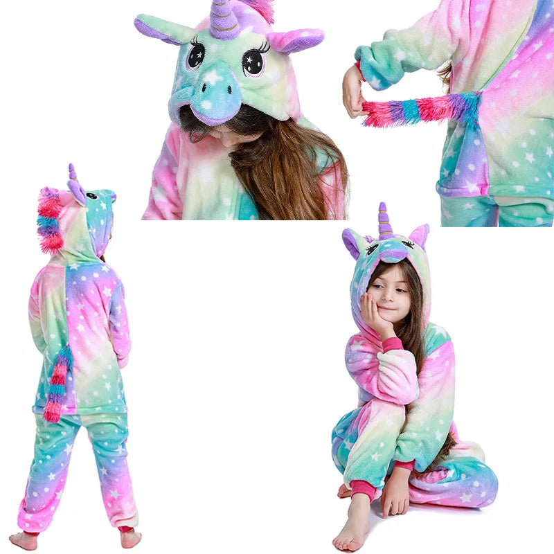 New Animal Wolf Kigurumi Pajamas For Children