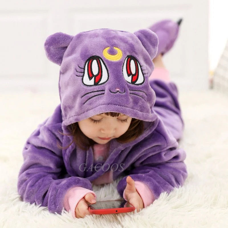 New Animal Wolf Kigurumi Pajamas For Children