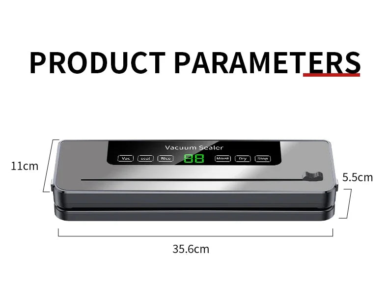 Electric Vacuum Sealer Dry/Wet Food