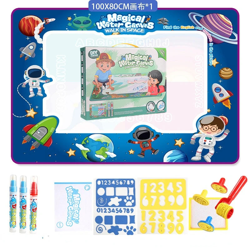 Magic Water Drawing Mat Coloring Doodle With Reusable