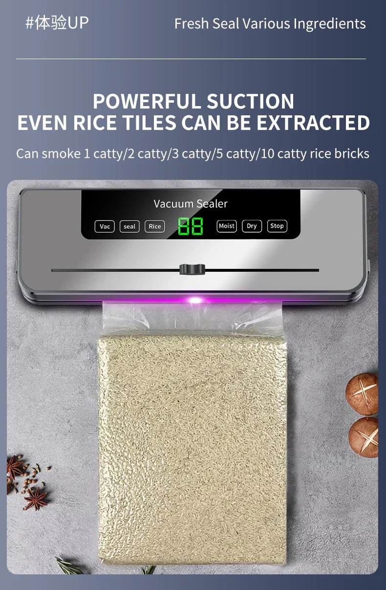 Electric Vacuum Sealer Dry/Wet Food