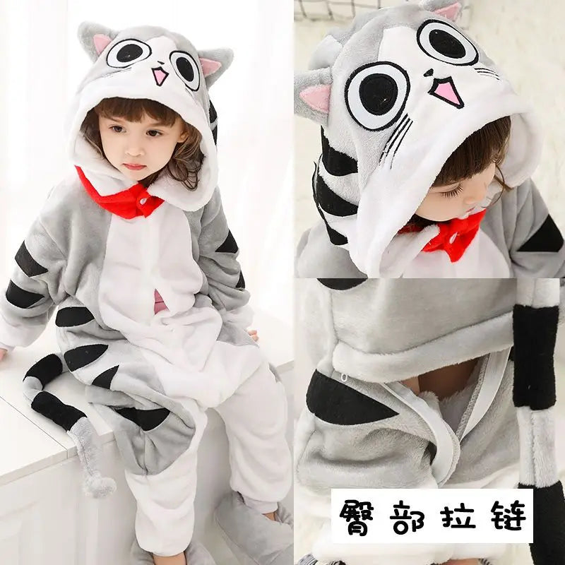 New Animal Wolf Kigurumi Pajamas For Children