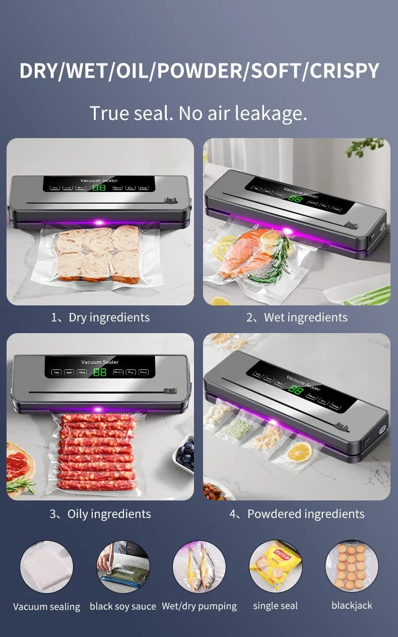 Electric Vacuum Sealer Dry/Wet Food