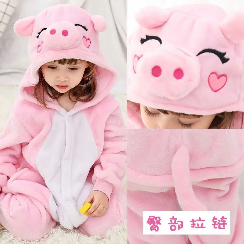 New Animal Wolf Kigurumi Pajamas For Children