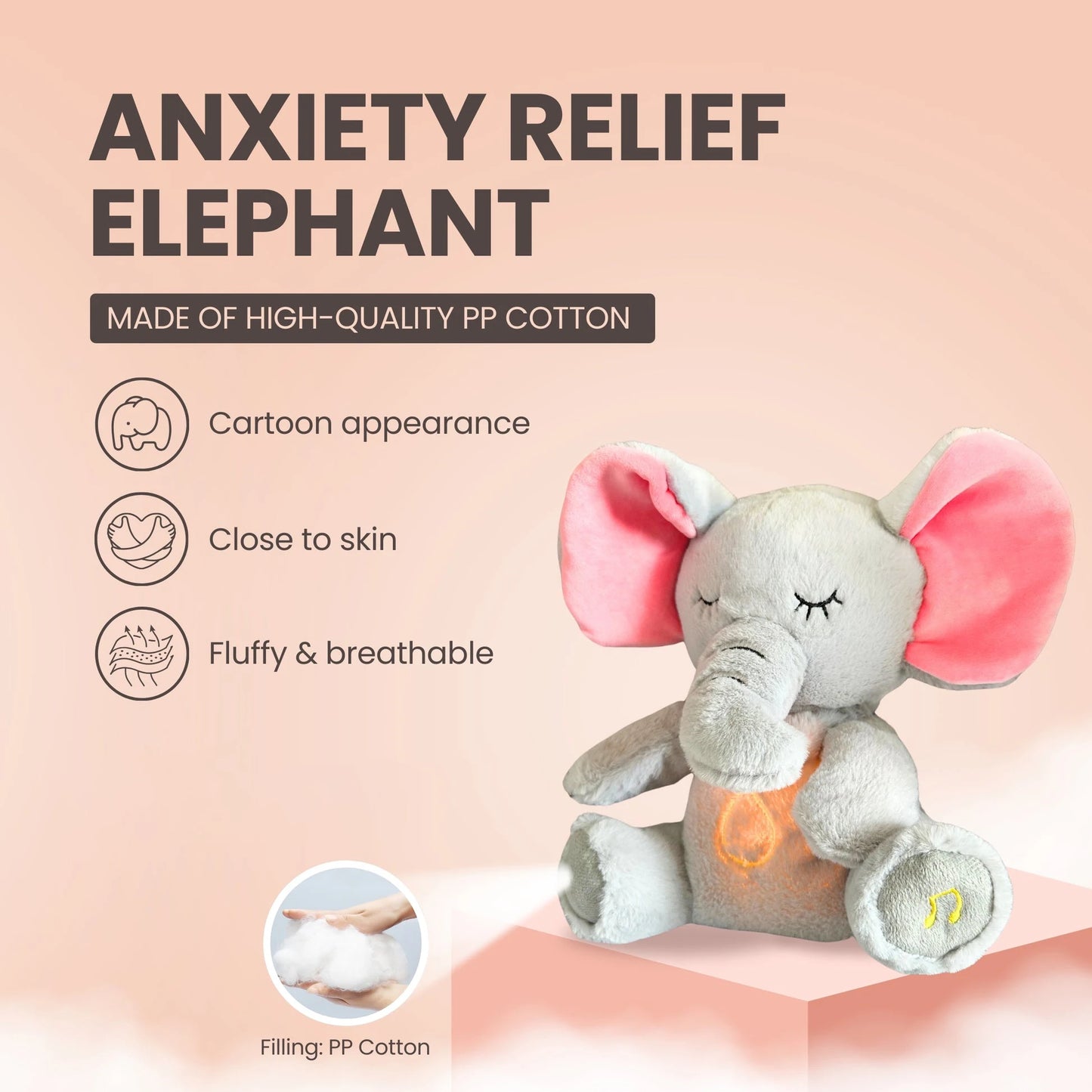 Baby Breathing Soothing Elephant