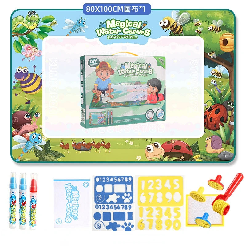 Magic Water Drawing Mat Coloring Doodle With Reusable