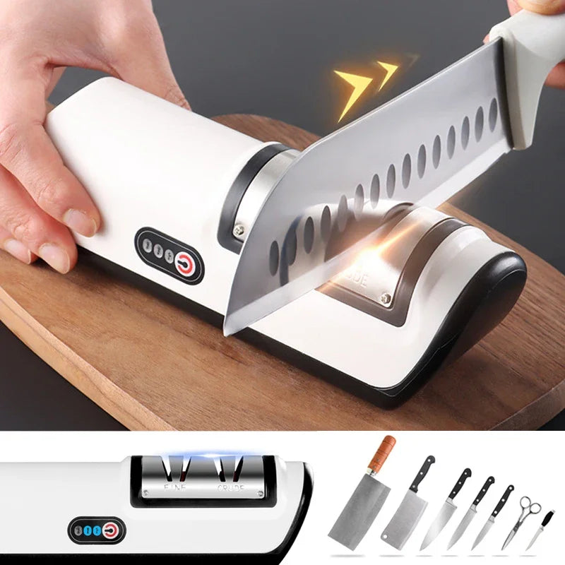 Kitchen Electric Knife Sharpener Multifunctional Automatic