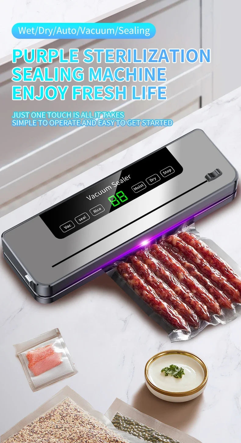 Electric Vacuum Sealer Dry/Wet Food