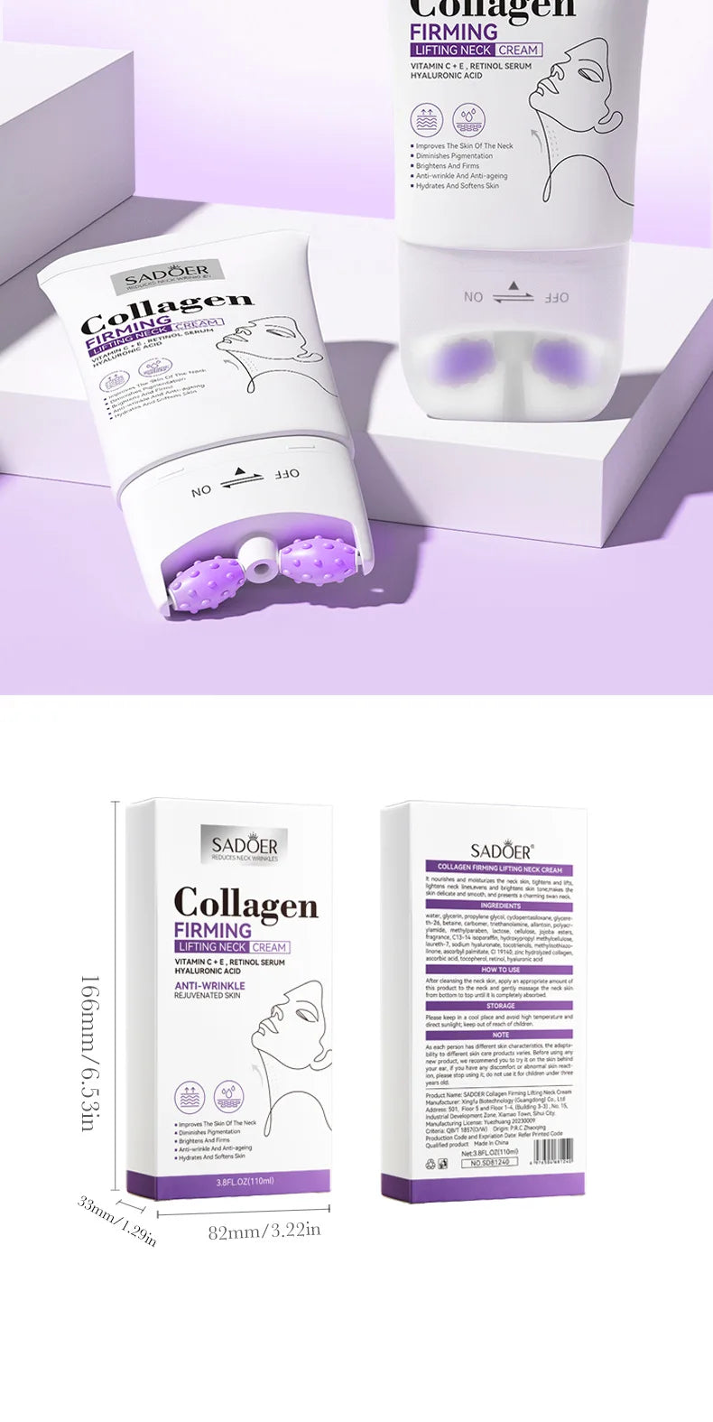 SADOER Collagen Firming Neck Cream