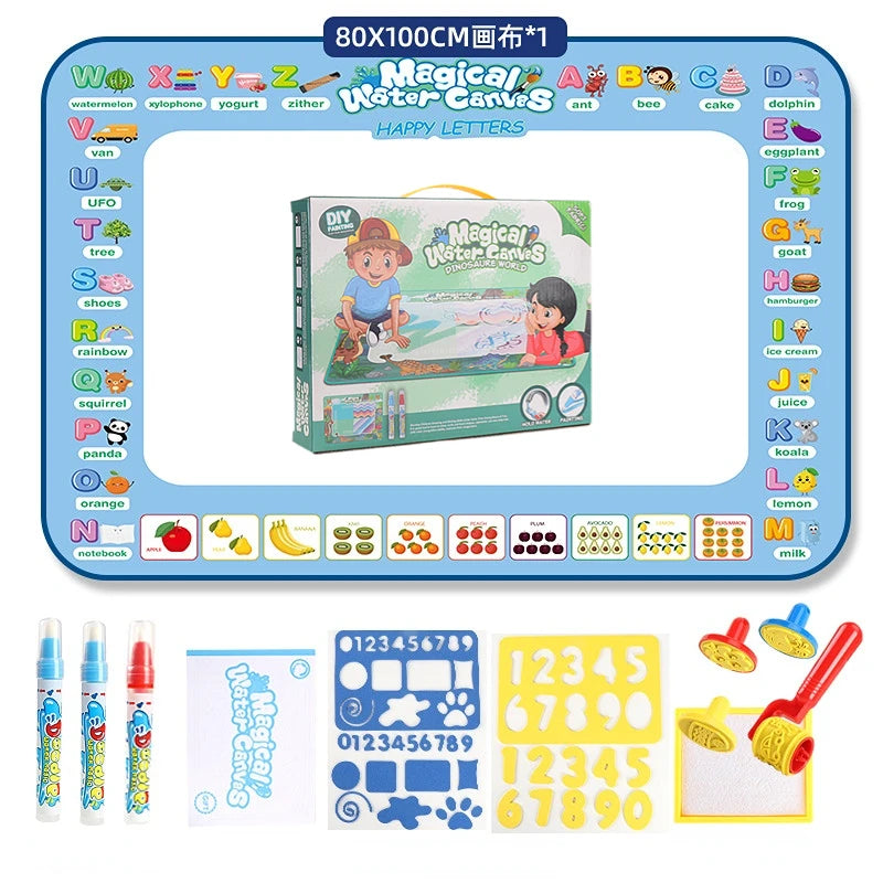 Magic Water Drawing Mat Coloring Doodle With Reusable