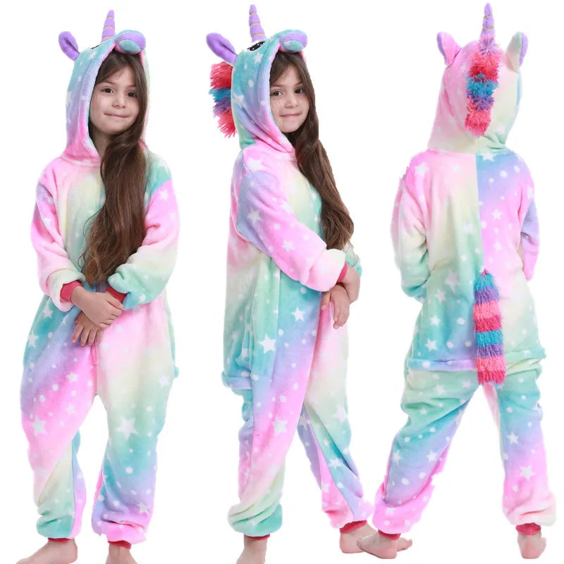 New Animal Wolf Kigurumi Pajamas For Children