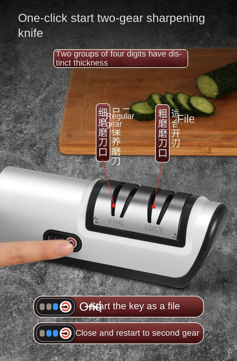 Kitchen Electric Knife Sharpener Multifunctional Automatic