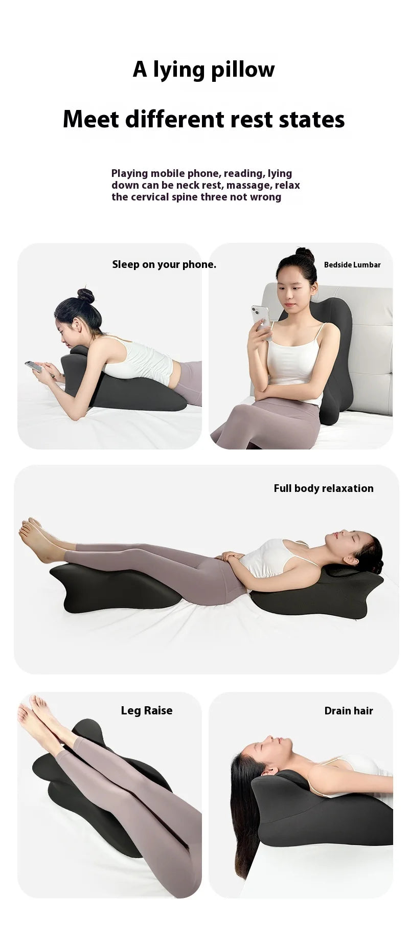 Lie On The Bed Sleeping Pillow Multifunctional