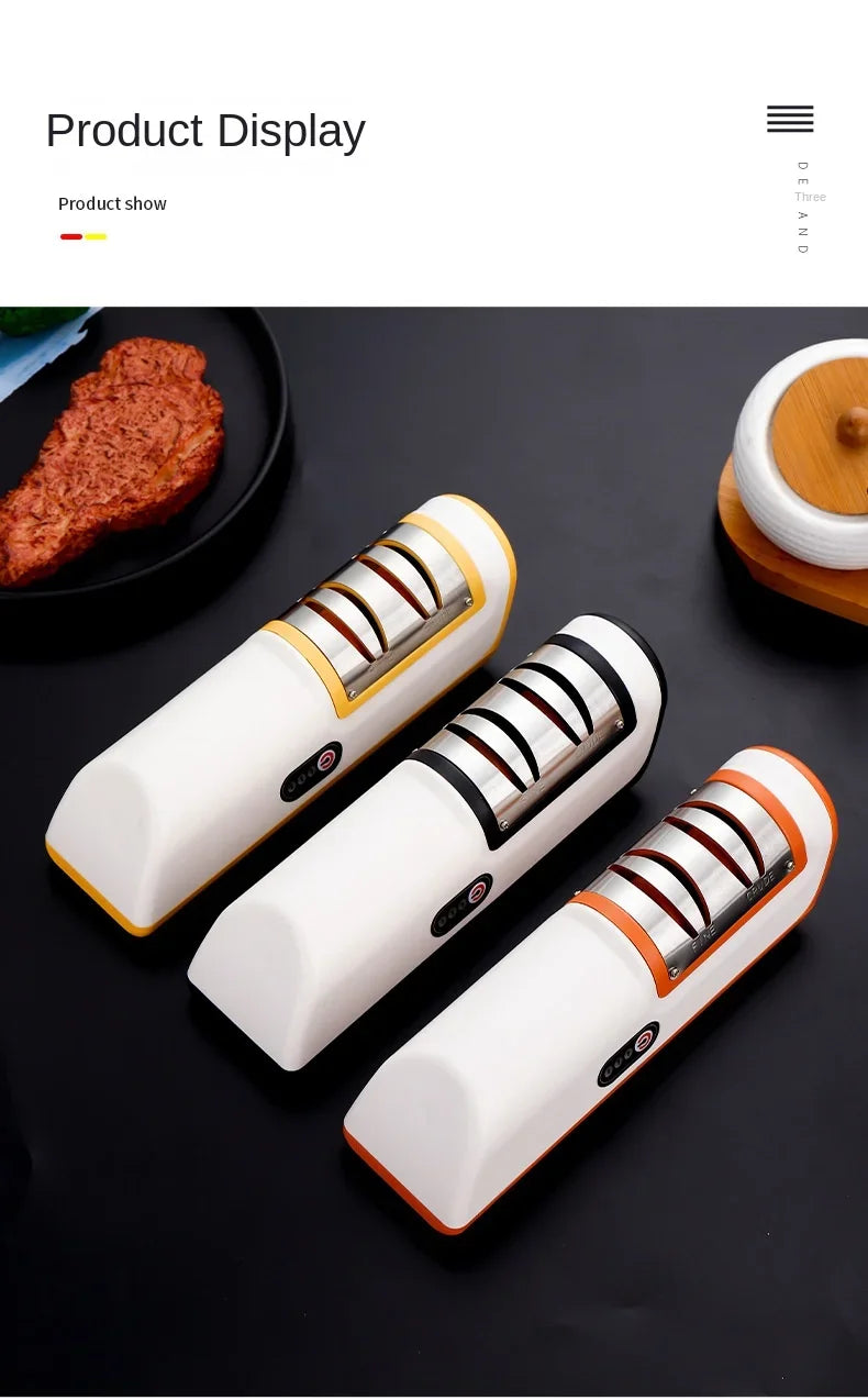 Kitchen Electric Knife Sharpener Multifunctional Automatic