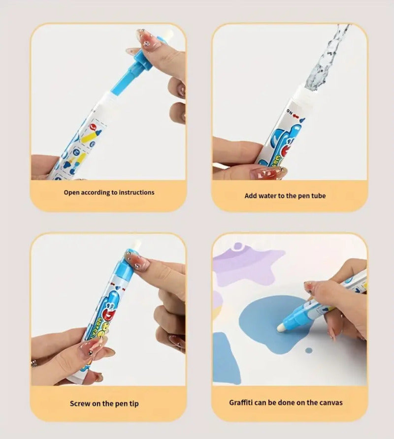 Magic Water Drawing Mat Coloring Doodle With Reusable