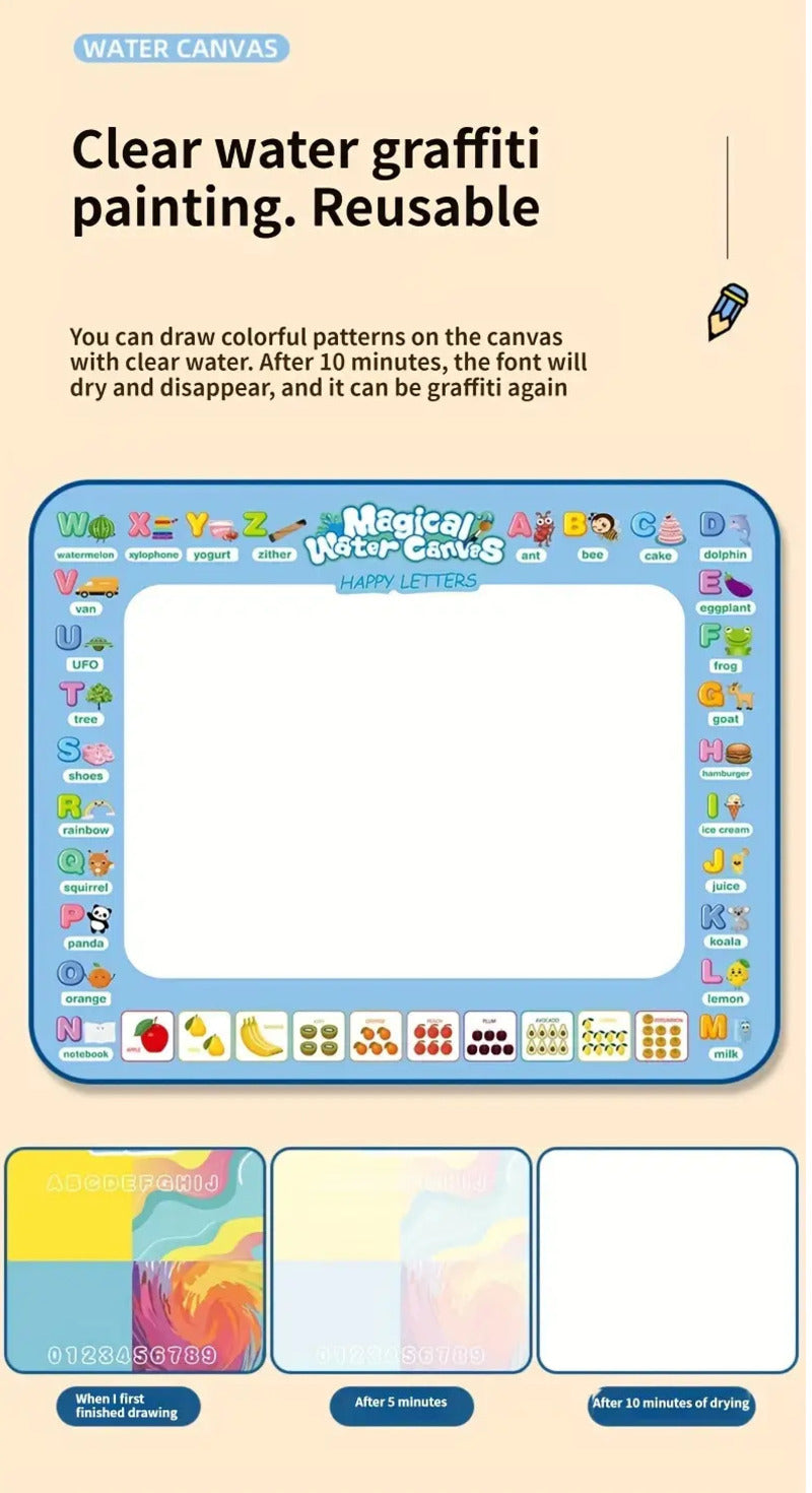 Magic Water Drawing Mat Coloring Doodle With Reusable